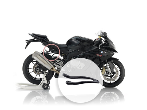 Motorcycle Carbon Fiber Twill Glossy Muffler Bracket Exhaust Hanger for BMW S1000RR