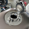 Motorcycle Alumnium Fuel Tank Gas Cap for Cafe Racer Bmw K100 Type C in Full Black 