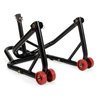 Motorcycle Lift Stand Front Lift Stand with Red Wheels