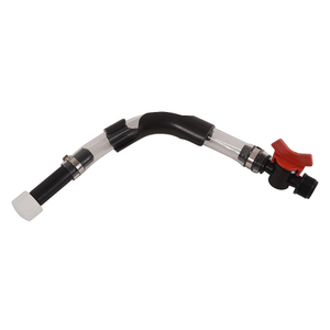 Flexible Racing Fuels Filler Hose with Ball Valve Shut-Off and Hose Bender Hose Kit for VP Racing Fuel,Jegs Jugs, LC2 Jugs, Scribner Fuel Jugs