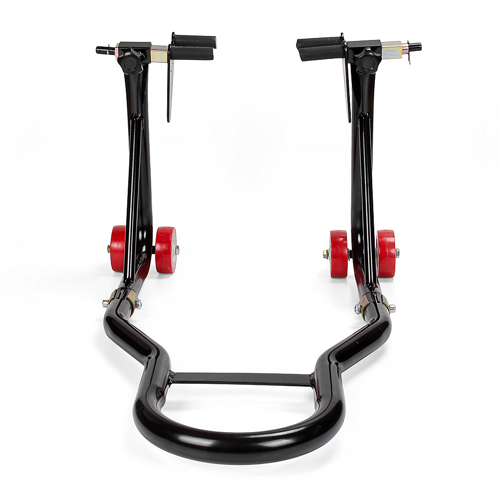Adjustable Spool Paddock Front Steel Motorcycle Wheel Stand